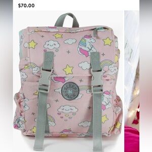 Almost new, Kids' Sleep-n-Pack Unicorn Print Sleeping Bag Backpack